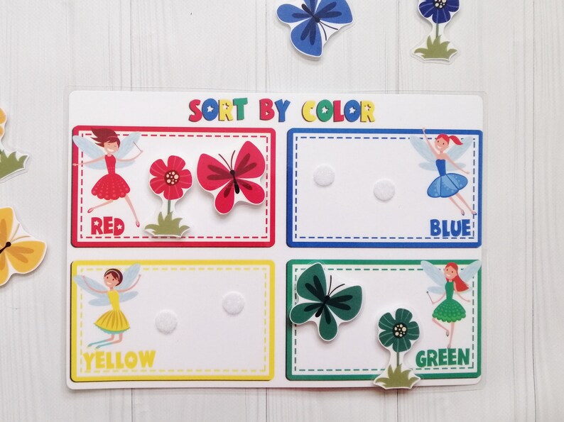 Busy book for fairy lover Kids homeschool activity binder