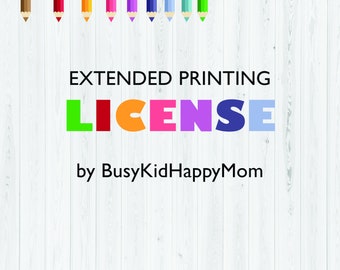 Extended printing license