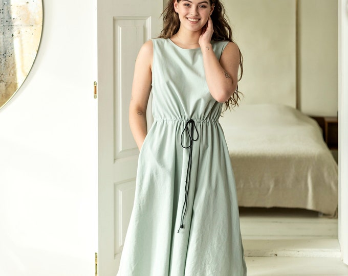 LIVERPOOL Linen sleeveless  Dress for Woman