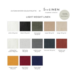 LYON Linen Tank Top Autumn/Winter palette, V-neck Cami, Linen Camisole, Linen Top Without Sleeves, Sleeveless Linen Blouse, Loose Fit Top image 8