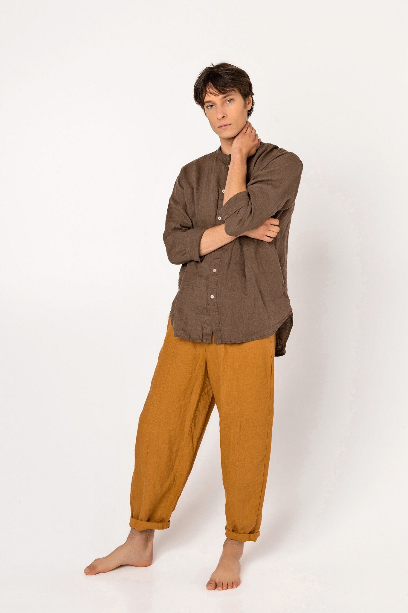 UNISEX Natural Linen Pants
