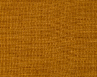 Mango sorbet Organic Linen Fabric for DIY sewing and quilting. Natural Stonewashed 100% Linen Flax material. Available by metre or yard.