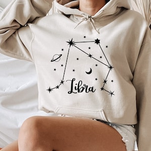 Libra Constellation Hoodie - Astrological Teacher Hoodie - Zodiac Sign Hoodie – Libra Birthday Hoodie – Libra Horoscope Hoodie – Libra Mom