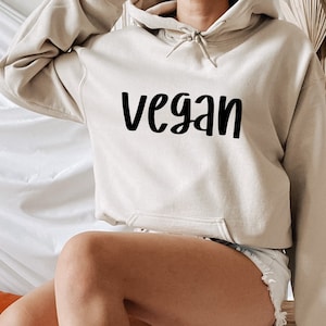 Vegan Hoodie, Vegetarian Hoodie, Powered by Plants Hoodie, Herbivore Hoodie, Animal Rights Hoodie, Plant Lover Hoodie, Veganism Hoodie