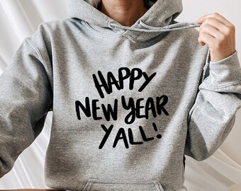 Happy New Year All Hoodie, Merry Christmas Hoodie, Funny Christmas Hoodie, Christmas Party Hoodie, Holiday Hoodie, Christmas Gift Hoodie