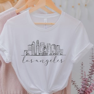 Los Angeles Shirt, Los Angeles Skyline Shirt, Los Angeles Lover Gift, West Coast Shirt, California Shirt, Los Angeles Ca Shirt, Sky Scraper