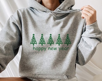 Christmas Trees Hoodie, Christmas Hoodie for Women, Tree Lover Hoodie, Merry Christmas Hoodie, Christmas Party Hoodie, Pine Trees Hoodie