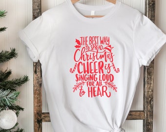La meilleure façon de répandre la chemise de noël Cheer, la chemise de Noël, la chemise de Noël drôle, la chemise de Vacances, la chemise de Joyeux Noël, la fête de Noël
