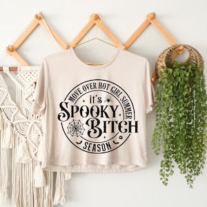 Spooky Bitch Season Crop Top, Happy Halloween Crop Top, Witch Crop Top, Witch Family Crop Top, Spooky Season Crop Top, Halloween Party Crop