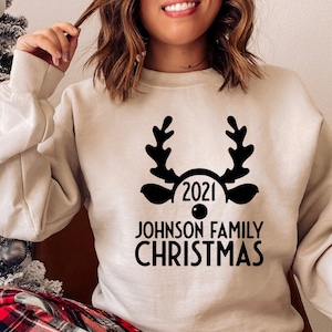Matching Christmas Sweatshirt, Family Matching Sweatshirt, Christmas Family 2021, Customize Christmas Sweatshirt, Merry Christmas Sweatshirt