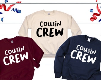 Cousin Crew Sweatshirt, passende Cousin Sweatshirts, Familie Cousin Geschenke, Cousin Reise Sweatshirt, Team Cousin Sweatshirt, passende Familie