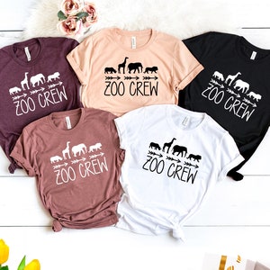 Camisa de zoo Crew, camisa de viaje de zoológico, camisa de animales de safari africano, camisas de zoo Family matching, camisa de escuadrón de fiesta de zoológico, camisa de amante de los animales