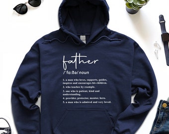 Father Hoodie, New Dad Hoodie, Super Dad Hoodie, Father Son Hoodie, Father Est 2022 Gift, Fathers Day Hoodie, Superhero Dad Hoodie
