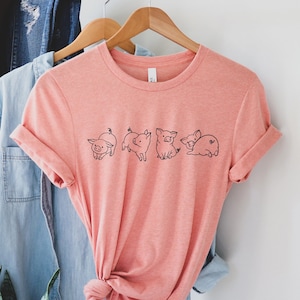 Cute Pigs Shirt, Pig Lover Shirt, Gift for Pig Owner, Pet Lover Shirt, Pig Print Shirt, Funny Pig Shirt, Gift for Pig Lover, Gift for Pet