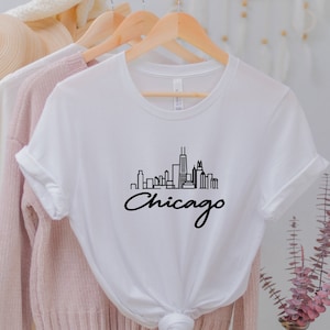 Chicago Shirt, Chicago City T-Shirt, Chicago Tee, Chicago Souvenir, Gift From Chicago, Land of Lincoln Illinois Shirt, Chicago lover shirt