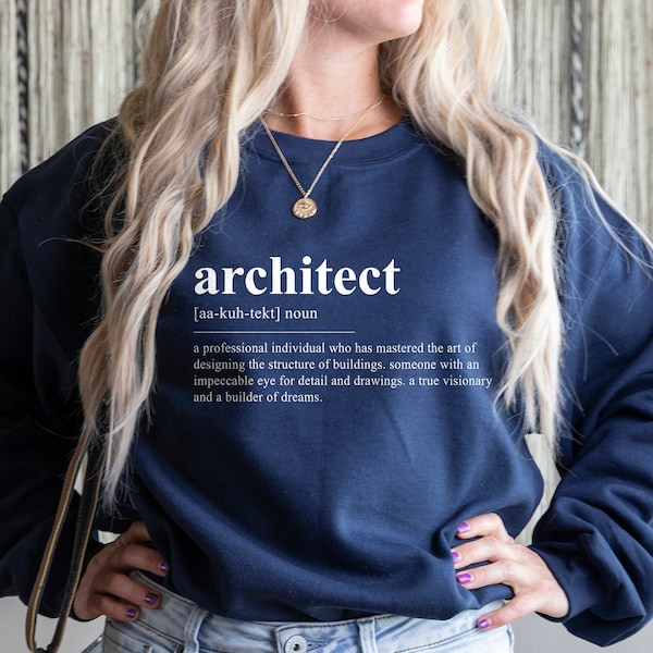 Sudadera de arquitecto, sudadera de ingeniero de arquitecto, sudadera de escuela de arquitectura, sudadera de graduación de ingeniero, suéter de ingeniero futuro de ingeniero