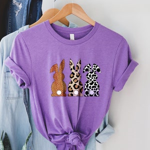 Leopard Bunny Shirt, Easter Bunny Shirt, Happy Easter Shirts, Cute Easter Shirt, Bunny Lover Shirt, Easter Family Shirt, Easter Matching