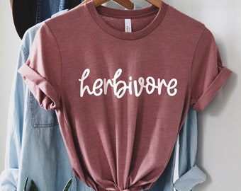 Herbivore Shirt, Vegan Shirt, Vegetarian Shirt, Plant Based Shirt, Powered by Plants Shirt, Veggie Shirt, Green Plant Lover Shirt