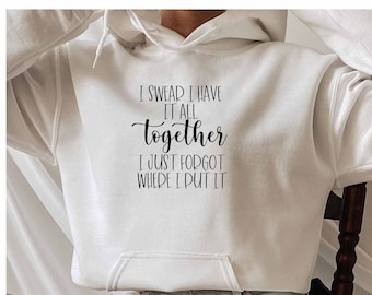 I Whisper Wtf To Myself 20 Times Every Day Hoodie, Overthinking Hoodie, Sarcasm Hoodie, Sarcastic Slogan Hoodie, Humorous Hoodie, Sassy