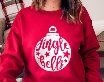 Jingle Bells-tröja, God Jul-tröja, Rolig jultröja, Julfest-tröja, Högtidströja,