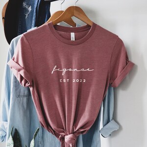 Custom Feyonce Est shirt, Engagement Est Shirt, Bride Shirt, Bride To Be Shirt, Bachelorette Party Shirt, Fiance Shirt, Engagement Gift,