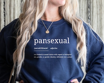Pansexual Definition Sweatshirt, Pansexual Sweatshirt, Transgender Pride Sweatshirt Gift, Lgbt Pride Sweatshirt, Lesbian Pride, Rainbow Flag