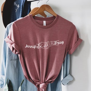 Personalisiertes Hundepfoten Shirt, Hundeliebhaber Shirt, Hundebesitzer Shirt, Hundebesitzer Shirt, Geschenk für Hundeliebhaber, Hundeliebhaber Shirt