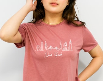 New York Crop Top, New York City Cropped Tee, New York Crop Top, East Coast Cropped Tee, New Yorker Crop Top, New York Lover Gift,