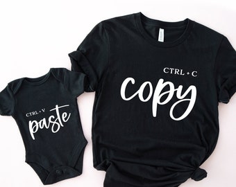 Copy Paste Vater Shirt, Ctrl C Ctrl V Familie Shirt, Lustiges Papa Liebhaber Shirt, Computer Papa Shirt, My Copy Daddy Shirt, Daddy und ich Shirt