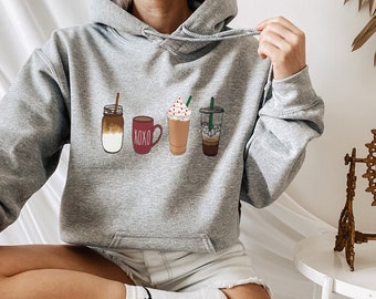 Coffee Hoodie, Coffee Lover Gift, But First Coffee Hoodie, Coffee Addicted Hoodie, Coffee Cup Hoodie, Latte Lover Gift, Mocha Lover Gift