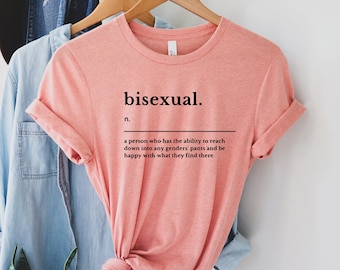 Bisexual Definition Shirt, Bisexual Pride Gift, Bisexual Human Gift, Kindness Bisexual Shirt, Pansexual Shirt, Rainbow Pride Shirt