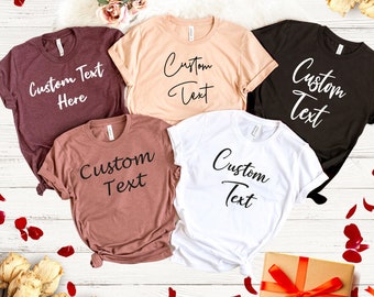 Custom Shirt, Personalized Shirt, Custom Name Shirt, Personalized Family Shirt,  Custom Unisex Shirts, Custom Printing T-shirts,