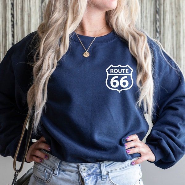 Route 66 Road Sweatshirt, Route 66 USA Sweatshirt, Desert Route Sweatshirt, Legend Route 66 Sweatshirt, Wanderlust Sweatshirt, Route Pocket