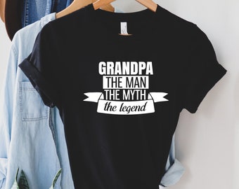 Opa der Mann der Mythos die Legende T-Shirt, lustige Opa Shirt, Opa Geburtstagsgeschenk, Vatertagshemd, neue Opa Shirt, Geschenk für Papa