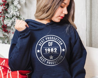 40. Geburtstag Hoodie, Beste Produktion von 1982 Hoodie, Geburtstag Party Hoodie, Vierzig Geburtstag Hoodie, Süßer 40. Geburtstag Hoodie, Hello Forty