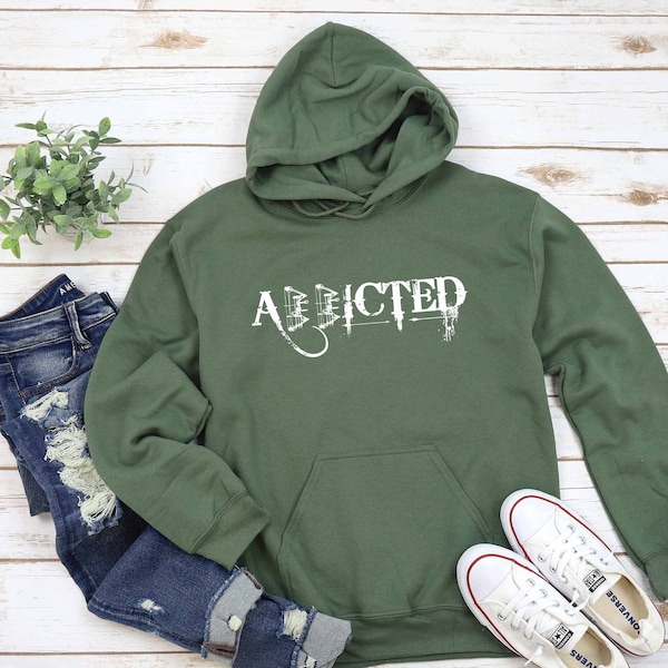 Hunting Addicted Hoodie, Hunting Lover Hoodie, Fisherman Hoodie, Hunting Life Hoodie, Hunting Vest Hoodie, Hunt Guns Hoodie, Wildlife Hoodie