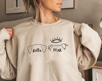 Sudadera personalizada con orejas de perro, sudadera para mamá de perro, sudadera para amantes de los perros, sudadera para personas de perros, sudadera para nuevos dueños de perros, sudadera para amantes de las mascotas