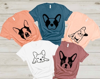Frenchie Mom Shirt, Frenchie Shirt, French Bulldog T shirt, Dog Mom Shirt, Dog Lover Shirt, Dog Mom Gift, Dog Lover Gift, Frenchie Gift,