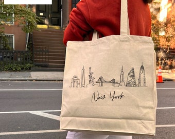 New York Tote Bag New Yorker Canvas Tote Bag New York Shopping Bag Corduroy Tote Bag Gift for New Yorker Nyc Tote Bag Shoulder Bag Etsy
