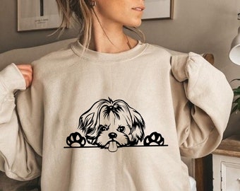 Shih Tzu Sweatshirt, Shih Tzu Mama Sweatshirt, Love Sweatshirt, Shih Tzu Puppy Sweatshirt, My Family Dog Sweatshirt, Shih Tzu Dog Sweatshirt