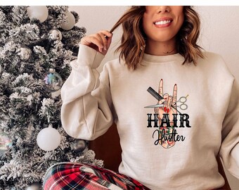 Haarstylist Sweatshirt, Gelicentieerde Haarapist, Haarstylist Cadeau, Kapper Sweatshirt, Kapper Cadeau, Haarstylist Trui