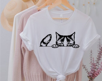 Camisa de gato, Camisa de cara de gato, Regalo para amante del gato, Camisa de mamá de gato, Camisas de gato para mujeres, Idea de regalo de propietario de gato, Camisa de gato lindo, Camisa de gatito