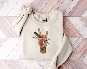 Haarstylist Sweatshirt, Gelicentieerde Haarapist, Haarstylist Cadeau, Kapper Sweatshirt, Kapper Cadeau, Haarstylist Trui