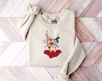 Haarstylist Sweatshirt, Gelicentieerde Haarapist, Haarstylist Cadeau, Kapper Sweatshirt, Kapper Cadeau, Haarstylist Trui
