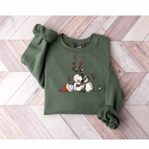 Snowman Chirstmas Sweatshirt, Christian Christmas Gift, Christmas Sweatshirt, Christmas 2024 Sweatshirt, Christmas Mom Sweatshirt