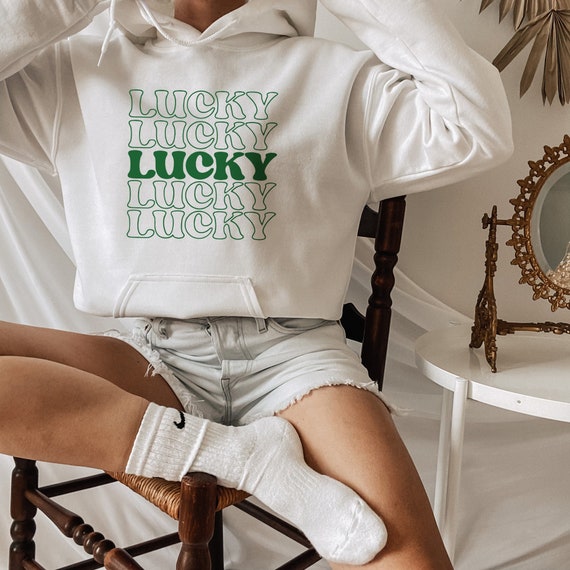 Lucky Hoodie St Patricks Day Hoodie St Patty Day Hoodie Women Hoodie for Shamrock Saint Paddy Hoodie Gift for Irish Woman Hoodie Etsy Ireland