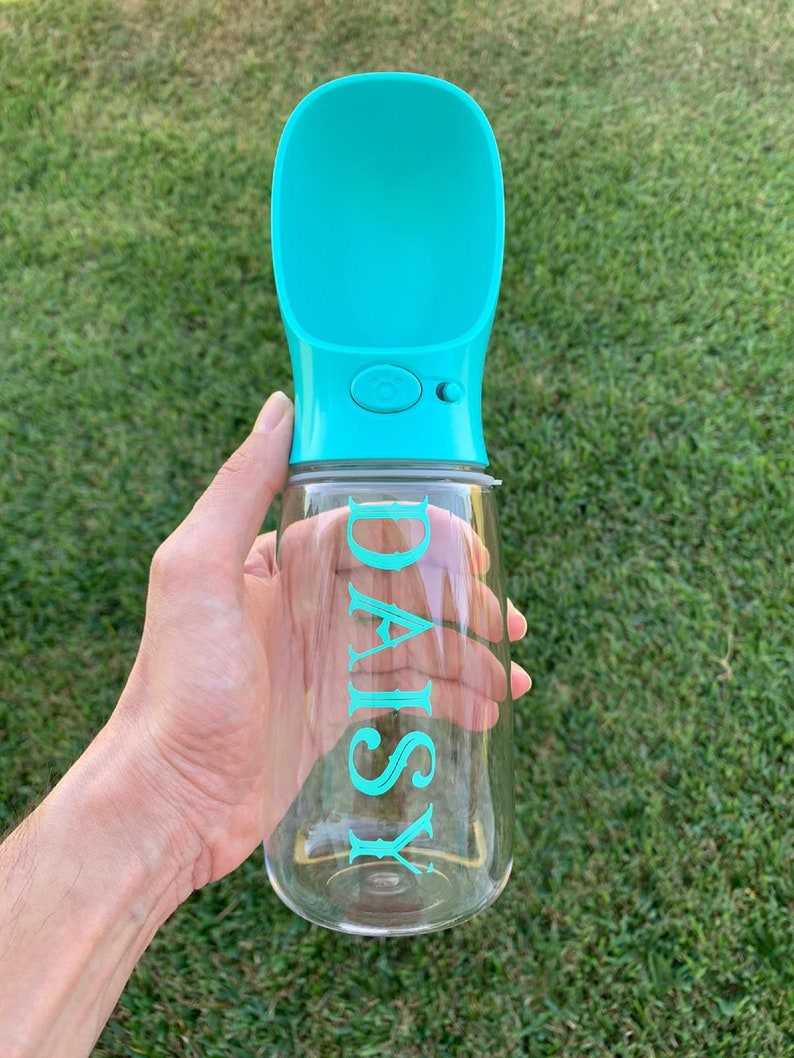 Personalized Dog Water Bottle Pet Water Bottle Leak Proof Etsy