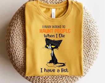 Halloween Black Cat Shirt, Halloween Series Gift, Scary Cat Shirt, Halloween Party Shirt, Halloween Fall Shirt, Boo Shirt, Spooky Cat Shirt