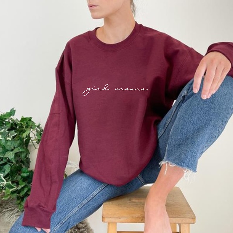 Girl Mama Sweatshirt, Mothers Day Sweatshirt, Mother Sweatshirt, Mom Sweatshirt, Gift for Mom, Mothers Day Gift, New Mom Sweatshirt image 4