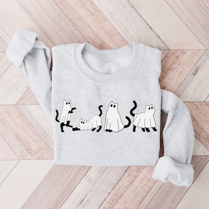 Spooky Cat (Charcoal) Sweatshirt main image 1